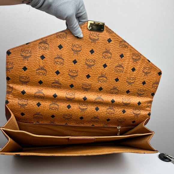SOLD MCM Visetos Monogram Briefcase Vintage - Picture 4 of 8